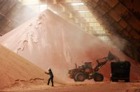 Fertilizer stock - Vale SA - Taquari-Vassouras Mine, Sergipe state - Potassium warehouse